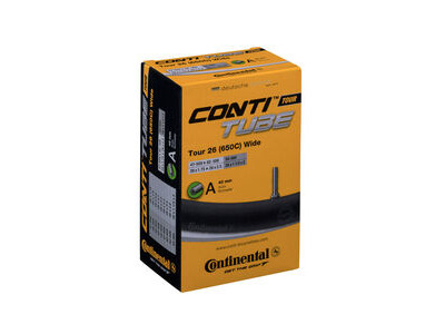 Continental Tour Tube - Schrader 40mm Valve: Black 26x1.3-1.75"