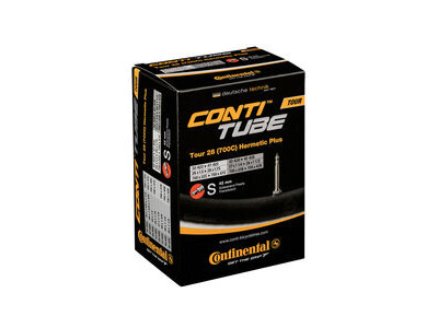 Continental Tour Tube Hermetic Plus - Presta 42mm Valve: Black 26x1.3-1.75"
