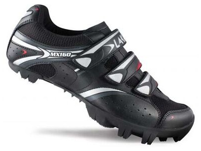 Lake MX160 Wide Fit MTB Shoes - Black/Silver